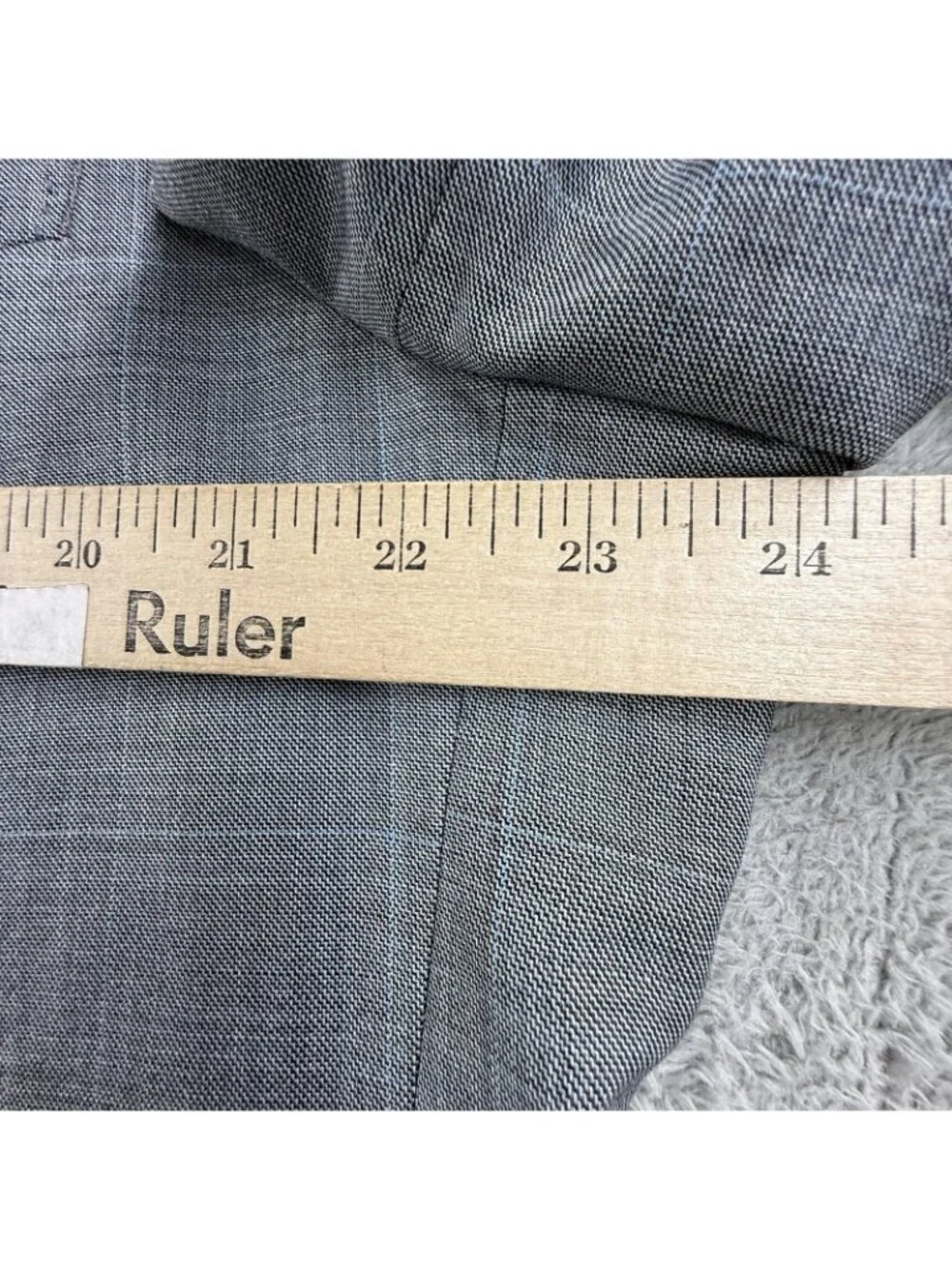 Canali Suit Jacket Mens EU 58 Gray Check Super 120s Wool Made Italy Sport Coat